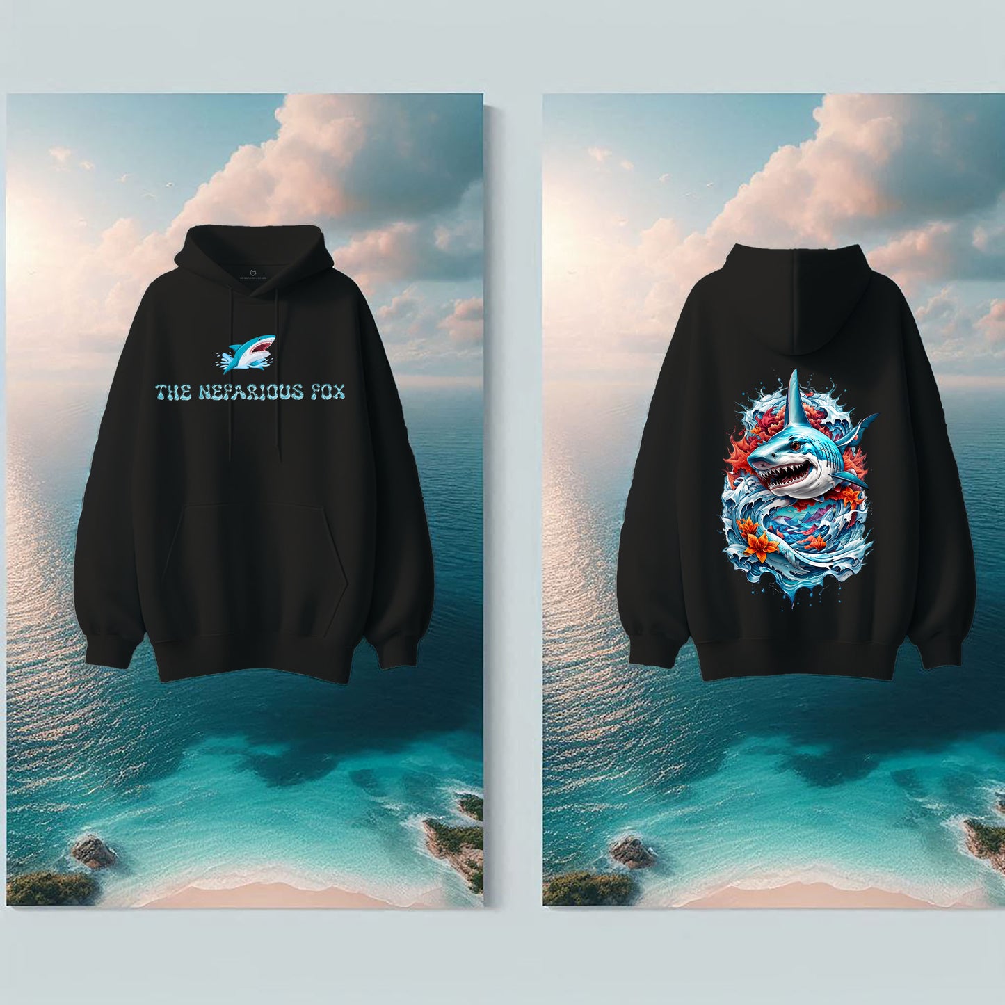 Fins Of Fury Oversized Hoodie
