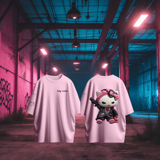 Kitty Cartel – Oversized Tee / Crop Top