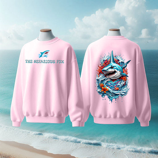 Fins Of Fury Oversized Sweatshirt