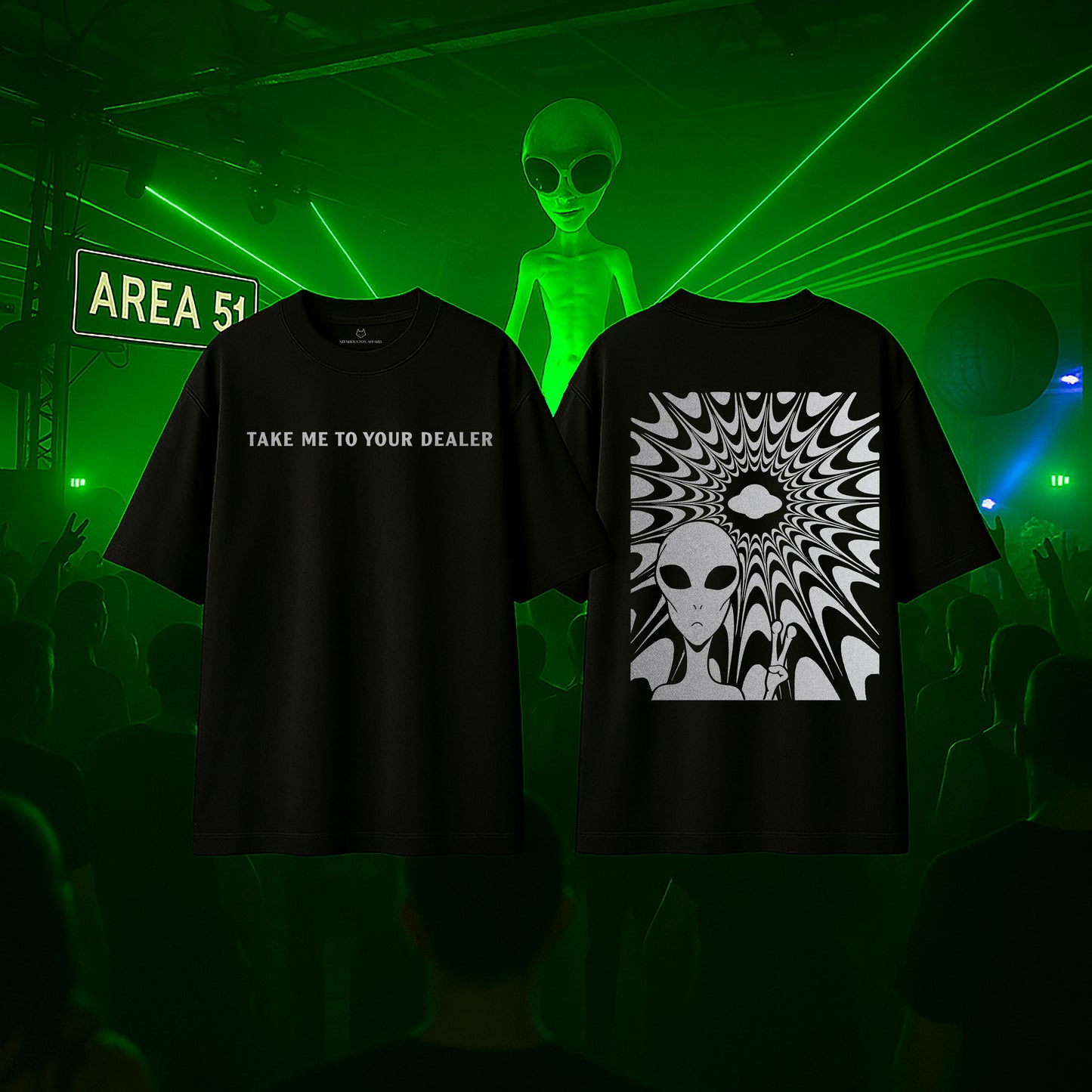 Echoes From Nowhere Oversized T-Shirt (Reflective)