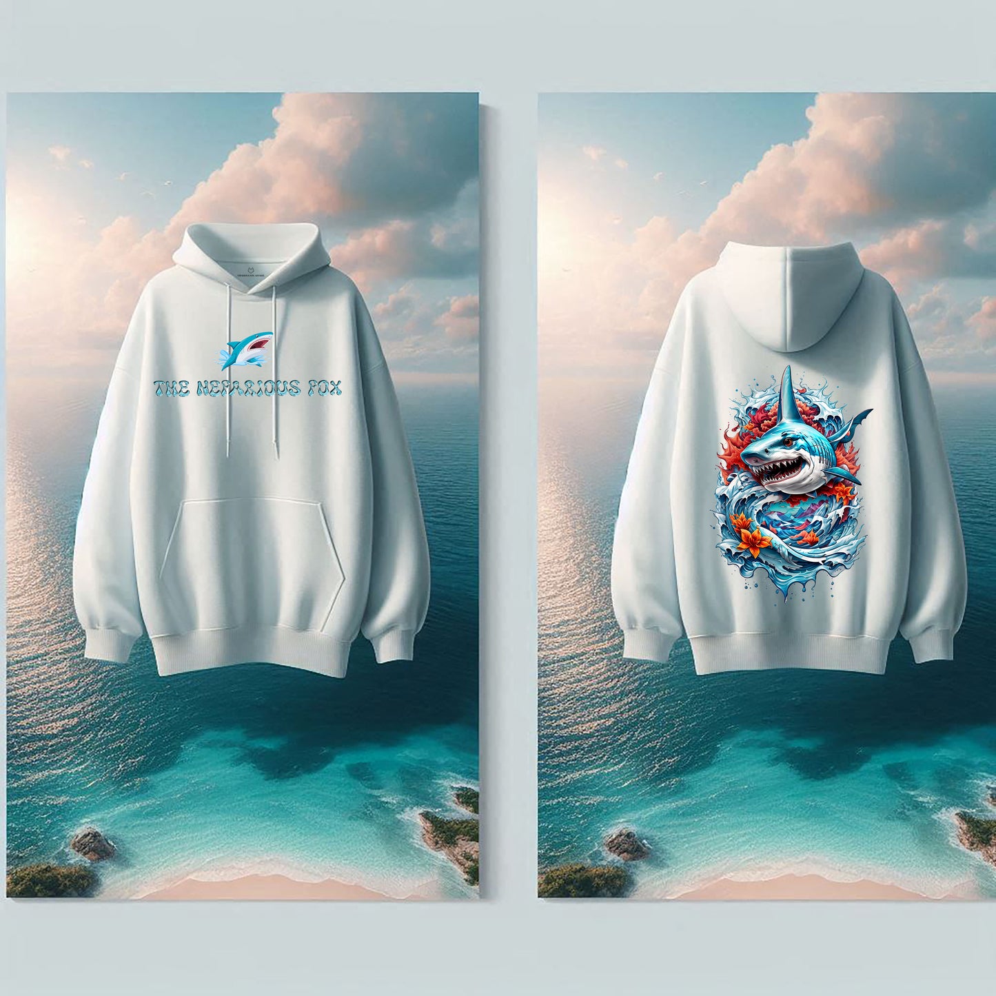 Fins Of Fury Oversized Hoodie