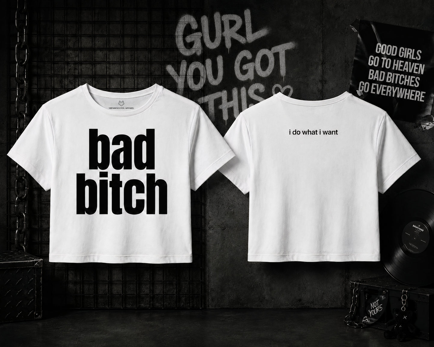 Bad Bitch Oversized T-Shirt/Baby Tee