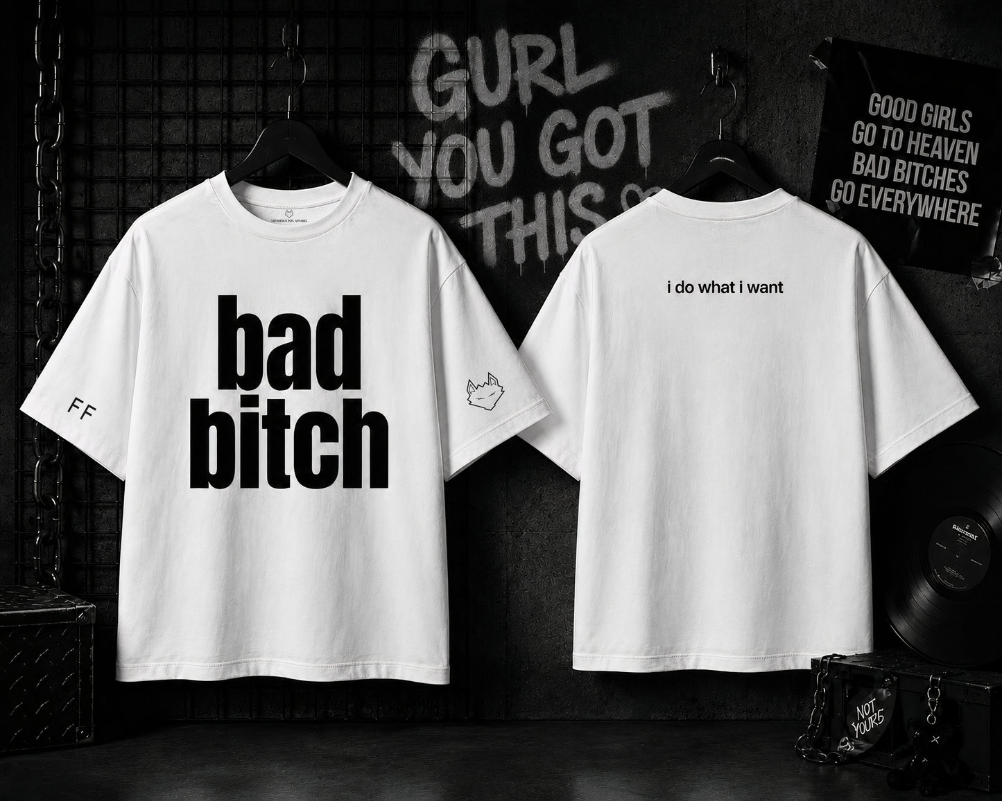 Bad Bitch Oversized T-Shirt/Baby Tee