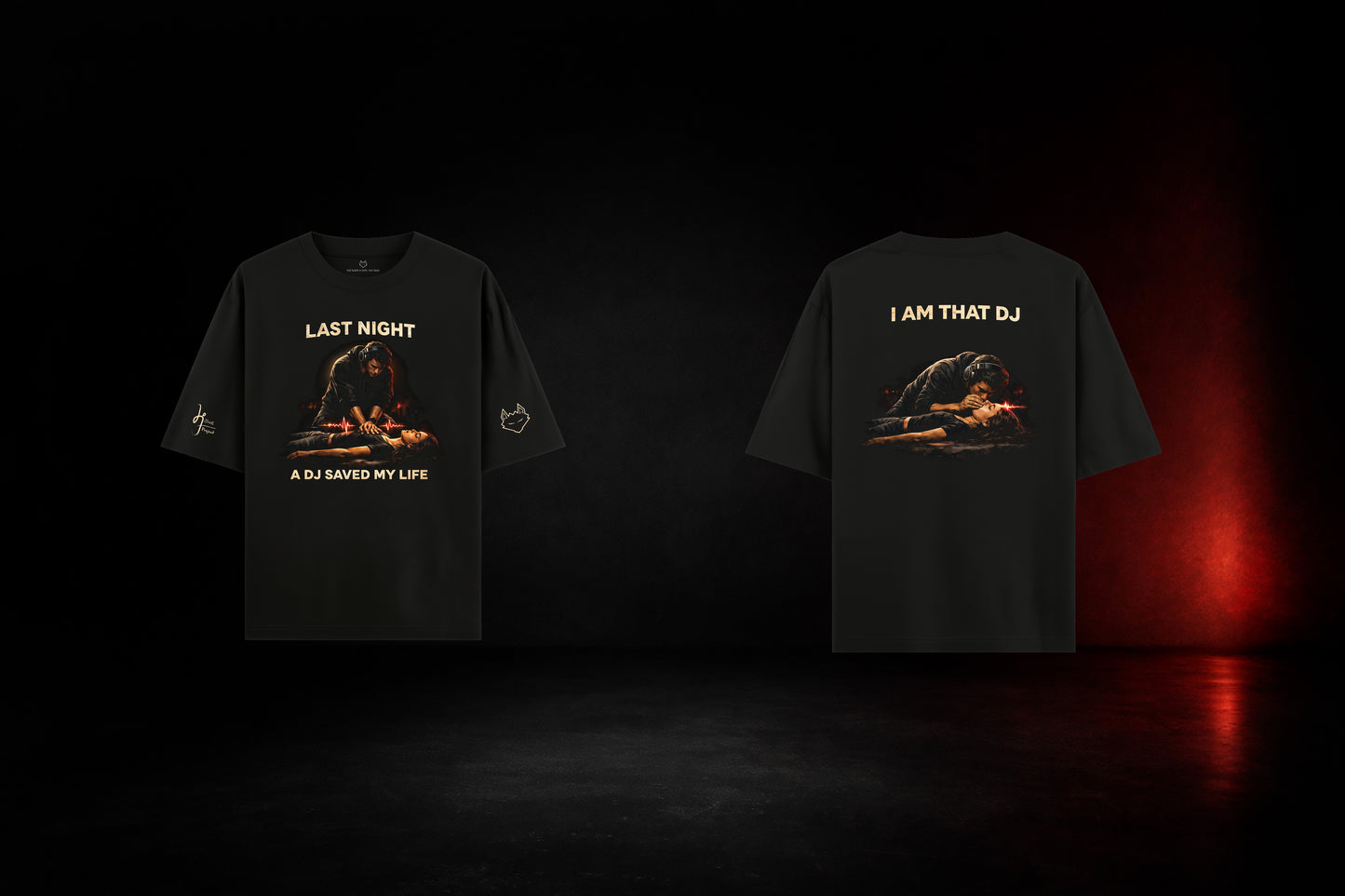 DJ Saved My Life Oversized T-Shirt