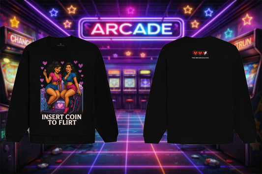 INSERT COIN (Pin-Up Edition) Oversized Sweatshirt