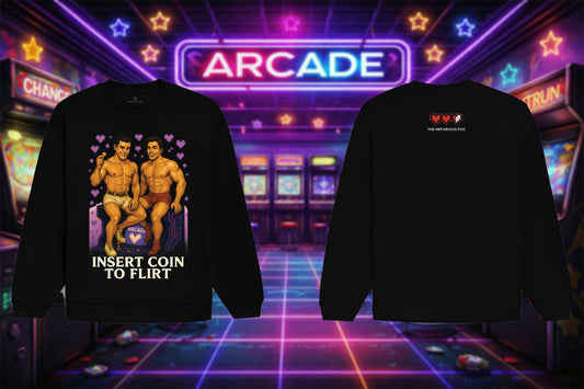 INSERT COIN (Pin-Up Edition) Oversized Sweatshirt