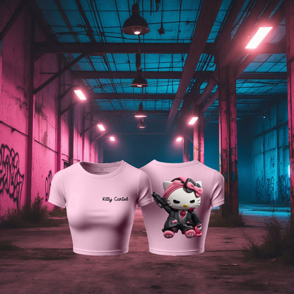 Kitty Cartel – Oversized Tee / Crop Top