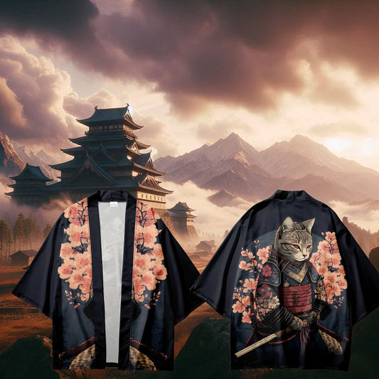Samurai Neko Kimono