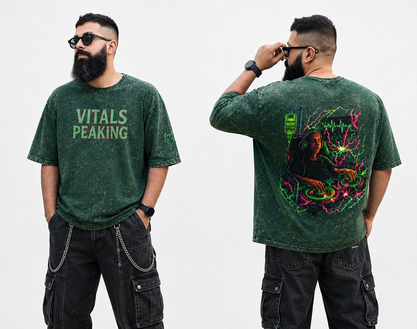 Vitals Peaking Oversized T-Shirt (RGB Reactive)