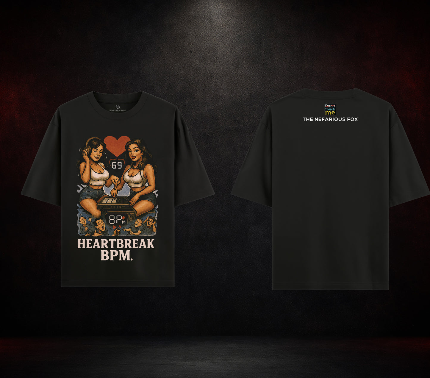 Heartbreak BPM (Pin-Up Edition) Oversized T-Shirt