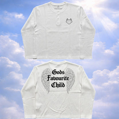 God's Favourite Child Waffle Knit Henley